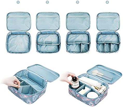 Travel Cosmetic Bag Large Makeup Bag Cosmetic Case Organizer for Women Girls (Black-Lemon) 3 Travel Cosmetic Bag Large Makeup Bag Cosmetic Case Organizer for Women Girls (Black-Lemon)