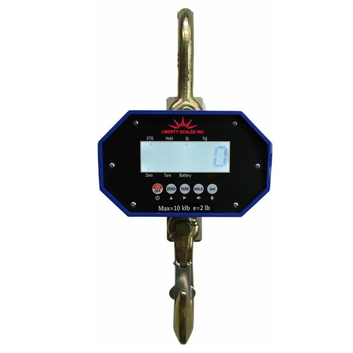 Liberty LS-925 Heavy Duty Industrial Crane Scale Digital Hanging Crane Scale - with Large LCD for Home Farm Factory - Smart High Accuracy Crane Scale | 20000 lb x 5 lb