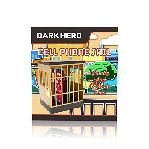 SANIDIKA Sturdy Cell Block Cell Phone Jail with Lock and Keys,Smartphone Stand Holders Classroom Home Table Office Storage Gadget -Family Time, Party Fun Novelty Gift Idea - Thumbnail 2
