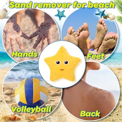 Mity rain 2PCS Sand Remover for Beach - Sand Eraser Wipe Mitt Bags - 3