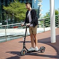 E Scooter mit Straßenzulassung 30 km Reichweite, Duales Bremssystem, 8,5 Zoll Elektroroller 20km/h, Elektro Scooter bis 120kg für mittlere und Lange Pendelstrecken – Ansicht 2