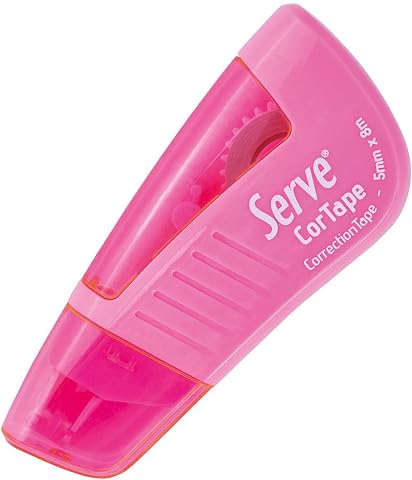 Serve Cortape Şerit Silici 5 mm*8Mt Şeker Pembesi Tekli Blister