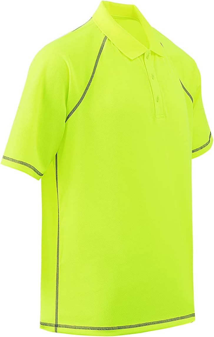 Corna Men's Golf Polo Shirts Short Sleeve Quick Dry Fit Moisture Wicking Running Athletic Big & Tall Performance Golf Shirts