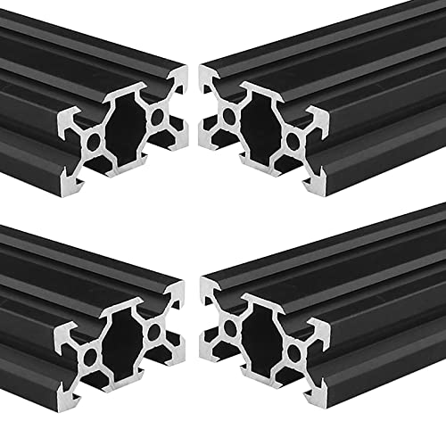 Coavoo Aluminium Profile 1016 mm 2040 V Type Black European Standard Anodised Linear Rail Aluminium Profile Extrusion 4 