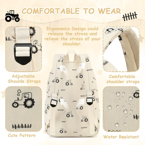 CAMTOP Backpack for Kids, Boys Girls Preschool Backpacks with Lunch Box Toddler Kindergarten School Bookbag Set4