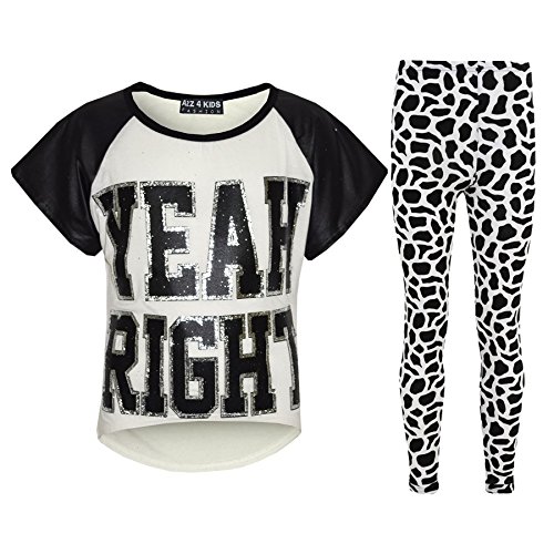 Leggings para niña color blanco mallas elásticas infantiles 7-8 años