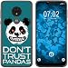 Produktbild PhoneNatic Case kompatibel mit Motorola Moto G7 Power Silikon-Hülle Crazy Animals Panda M2