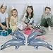 Jet Creations Inflatable Aquatic Animal Dolphin, Pack of 4, 20 inch Long, Pool Toys, Photo Prop, Theme Party Centerpiece, VBS, Decoration, Hanger (2) per Flipper