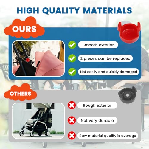 Image of 2pcs Stroller Button Replacement Part, Compatible with Babyzen YOYO, YOYO+, and YOYO Strollers