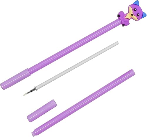 Miniatura 6 de 12 Uds Kawaii Fox Bolígrafos Novedad Animal Gel Pen Foxes Pen 0.020 in Tinta Negra Para La Escuela Casa Oficina Papelería Tienda