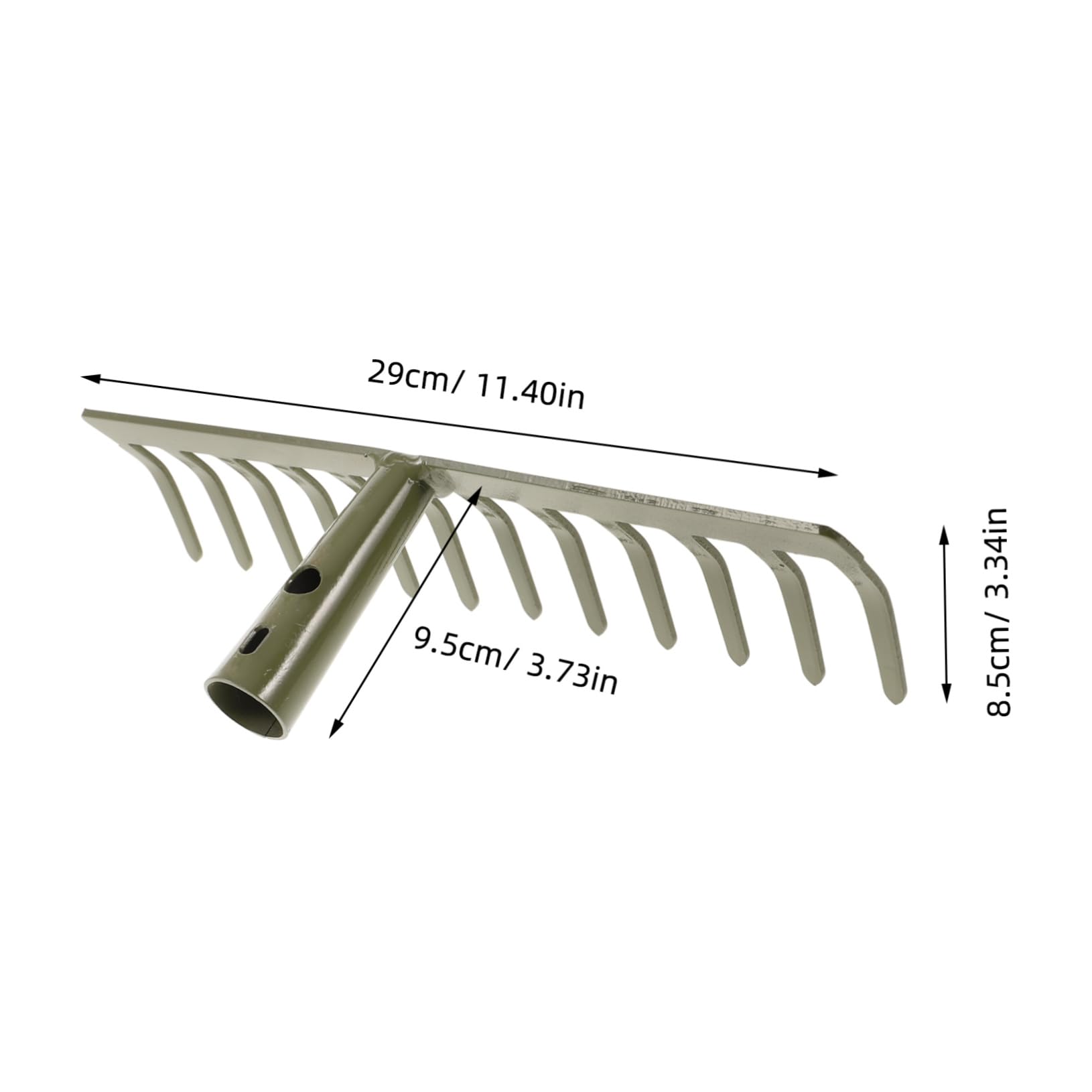 jojofuny 2pièces Râteau De Jardin Dents pour Ramasser Débris Et Outil pour Entretien Plantes Et