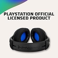 Vista 5 de PDP AIRLITE PRO Wireless Power Stereo Gaming Headset with Noise Cancelling Microphone Compatible with PS5PS4PS3 ConsolePC Windows 10, Comfortable