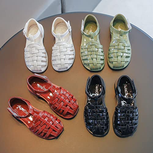 Girls Closed Toe Knitted Sandal2