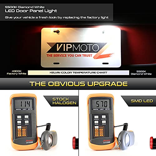 For Chevy Gmc C/K Silverado Sierra 1500 2500 3500 Pickup Suburban Tahoe Avalanche Yukon Xl Cadillac Escalade Hummer H2 Full Led White & Red Interior Side Door Panel Lights Courtesy Reflector Lamps Set #TOP2