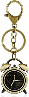ZYCZFC Bronze Keychain Alarm Clock Model Bronze Alarm Clock Model Keyring Delicate Keychain for Men and Women Can Be Used As A Festive Birthday Gift Prize
