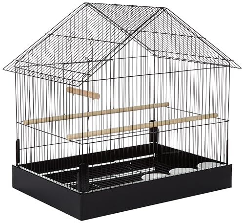 Image of Prevue Pet Products Lincoln Bird Cage, Black, 22 x 15 x 23 inches (110B)