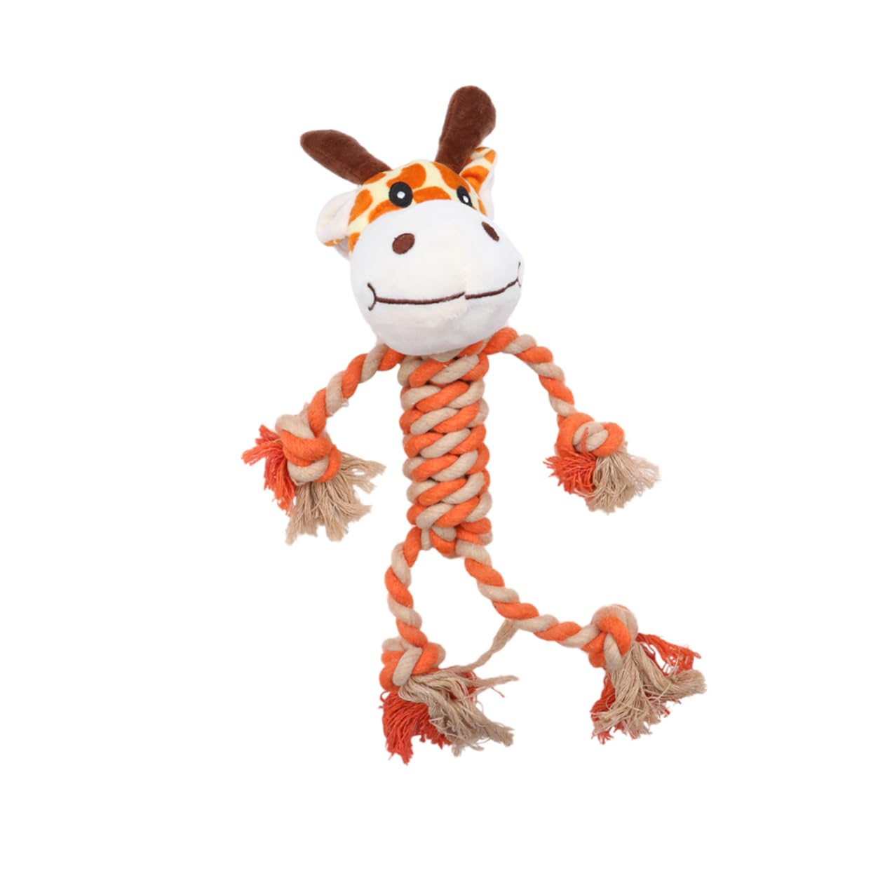 ifundom Educational Pet Cotton Rope Toy Dog Chewing Playing Toy Plush Animal for Pet Dent Cleaning