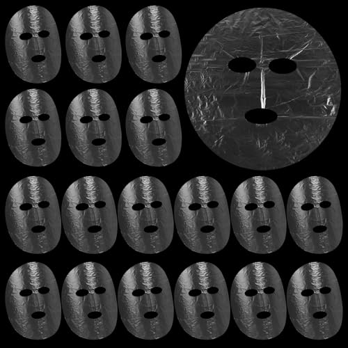 Salbsever 588482_1_KXS4P1KV 200 Sheets Disposable Facial Sheet Mask Face Mask Facial Plastic Mask Set Transparent Moisturizing Face Disposable Face Thin Facial Plastic Wrap Retention cover