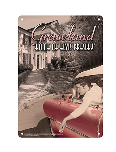 Elvis Presley Plaque décorative pour voiture 8 x 11,5 cm