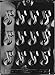 Cybrtrayd Life of the Party J059 Musical Note Chocolate Candy Mold in Sealed Protective Poly Bag Imprinted with Copyrighted Cybrtrayd Molding Instructions