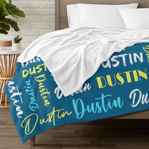 Personalized Blankets for Kids with Names Customized Blankets with Name for Adult Custom Blanket Gift for Birthday Christmas Valentines Day Gift