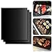 Nv Wang Barbecue Mat,Tappetini da BBQ Griglia Riutilizzabile e Resistente alle Alte Temperature Stuoia di Cottura Antiaderente per Barbecue e Forno SGS Approvato dalla FDA 3 Confezioni