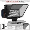 Mini teleprompter de 7.7" para teléfono y webcam, con APP y control remoto | Compatible con webcam, smartphone y Bluetooth, instalación rápida, compatible con iOS y Android para creación de videos 6