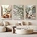 TROYSINC 3er Vintage Olivenbaum Bilder Set, Aesthetic Olivenbaum Poster Vintage Topfpflanze Bild Wandbild Italien Griechenland Wanddeko Wohnzimmer, ohne Rahmen (40x50cm,B)
