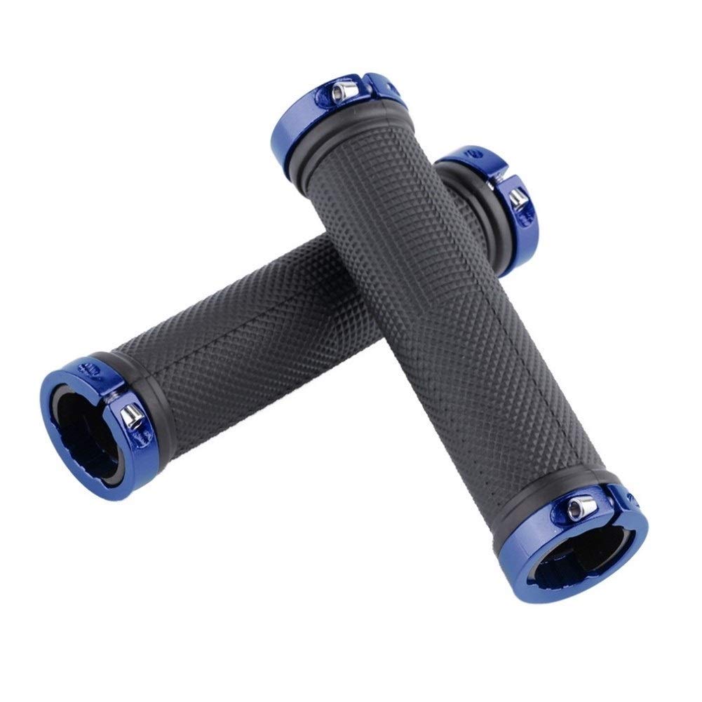 Maniglia di Bicicletta in Gomma Nastro Manubrio Bici 1 Paio Coprimanubrio Bici, Coprimanubrio manopole Bici, Coprimanubrio Manubrio ergonomico Liscio in Gomma Morbida(Blue)
