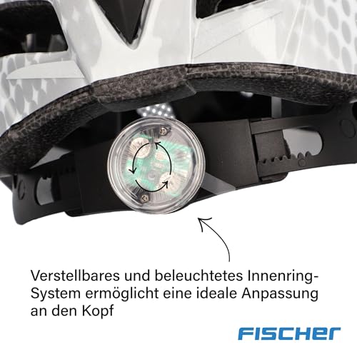 FISCHER Erwachsene Urban Fahrradhelm, LANO wei&szlig;, S/M 52-59