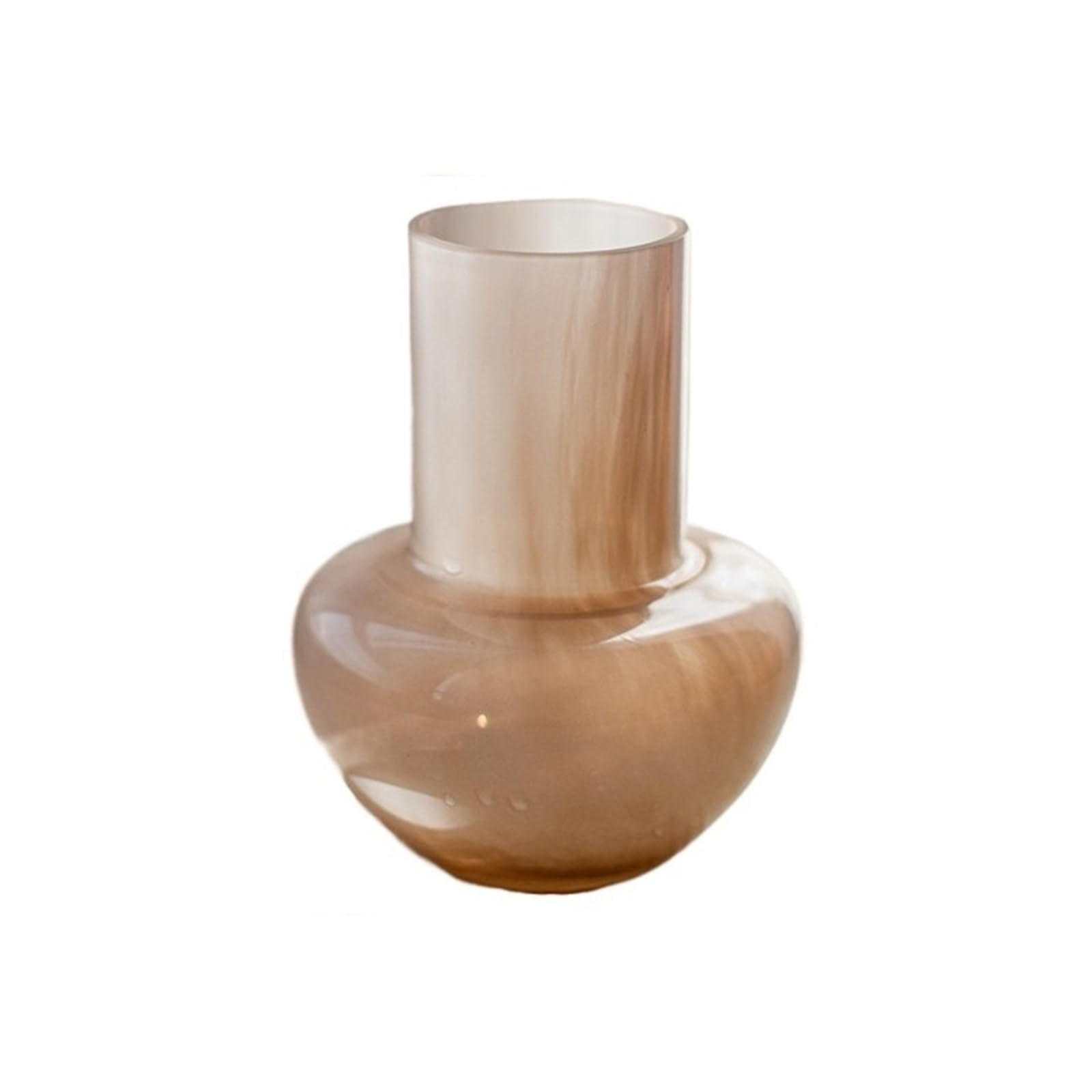 Modern Modern Speckled Glass Vases 16cm Tall Decorative Flower Vase for Home and Table Centerpieces Centerpieces(Pink)