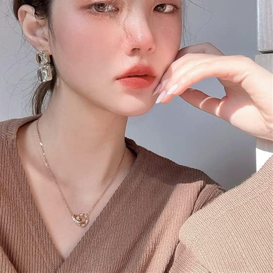 Austrian Crystal Earrings Handmade Gold Plated Sparkling Clear Crystal Clip Earrings Retro Dangle Earrings for Women - Image 6