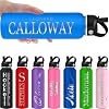 Personalized Water Bottles with Straw Lid 24 oz Custom Water Bottle Insulated Laser Engraved Water Bottle with Name Logo for School Sports Hiking