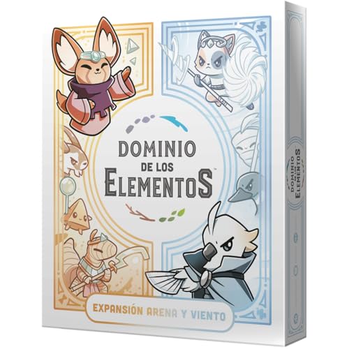 TeeTurtle Dominio de los Elementos: Arena y Viento, Expansión, Juego de Cartas, A Partir de 10 Años, De 2 a 6 Jugadores, 30-60 Minutos por Partida, Español