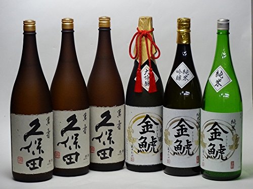 特選日本酒セット 久保田(新潟) 金しゃち(愛知)スペシャル6本セット(萬寿 萬寿 萬寿)(大吟醸 純米吟醸 純米)1800ml×6本