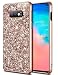 Produktbild Coolden Samsung Galaxy S10e Hülle,Glitzer Bling Sparkle Stoßfest Hard PC TPU Bumper Ultra Schlank Handytasche Schutz Hülle für Samsung S10 E 5.8" 2019 (Rose Gold)