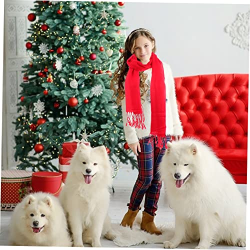 BESTYASH 1pc Solid Color Boys and Girls Scarf Soft Imitation Cashmere Neck Wrap for Charming Fashionable Neckerchief for Boys and Girls Easy to Any Outfit2