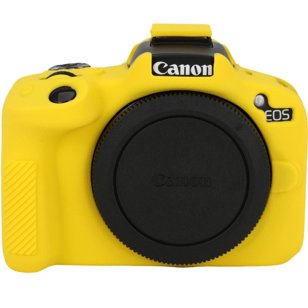 AEXUTDA Case for R50, R50 Camera Silicone Protective Case, Lightweight, Anti-Scratch Slim Fit Soft Skin, R50 Accessories - Yellow