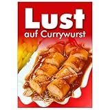 net-xpress Werbeplakat für Currywurst DIN A1, Plakat 