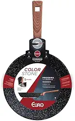 Euro Home - Frigideira 22 cm de Alumínio com Antiaderente ColorStone Wooden - ALU8259-WD
