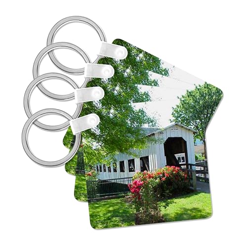 3dRose, Centennial Covered Bridge in Cottage Grove, Oregon, set of