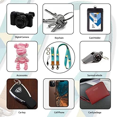 Lanyard, Key Lanyard for Men and Women, Fashion Cool Lanyards, Apply to Key Chain, Cell Mobile Phone, Id Badge, Card Holder (2 Pack Long and Short)