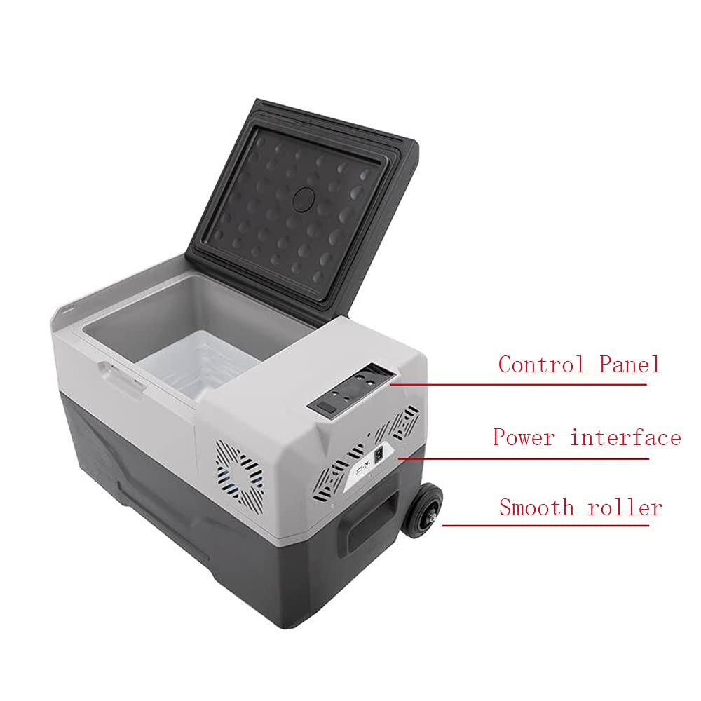 XIAOLIN Lodówka Samochodowa Przenośny Zamrażarka 30l 12 / 24v Dc I 220v Ac, Lodówka Sprężarki Do Samochodu, Rv, Ciężarówka, Van, Camping And Home