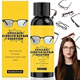 Brillenglas Reparatur Spray,Reinigungsspray Entferner Kratzer für Brillengläser,Glaspolitur Gegen Kratzer im Glas,Glaskratzer-Entferner,Brille Kratzer Entfernen,Eine Schnelle Reinigung