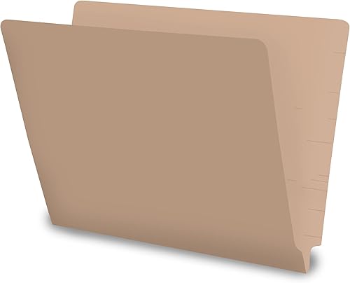 Carpetas de archivo Manila, material médico, tamaño carta, carpetas con pestañas finales, carpetas de archivo Manila de 14 puntos, una sola capa,
