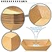 MotBach 100 Pack 2lb Paper Food Trays, Heavy-Duty Paper Food Boat Disposable Serving Basket Tray for French Fries Nachos Snack Hot Dog Taco BBQ Popcorn Party Picnic Wedding Party (Brown)
