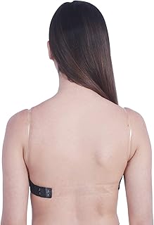 ATOX Backless Strapless Bra with Clear Back and Halter Straps Ideal for Backless Bridal and Off-Shoulder Dresses Price In India