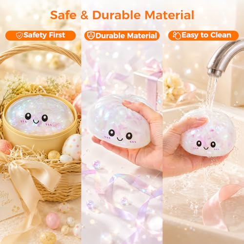 image for XQOQO Dumpling Squishy Mystery Box, Random 1 of 14 Colors, Cute Squish