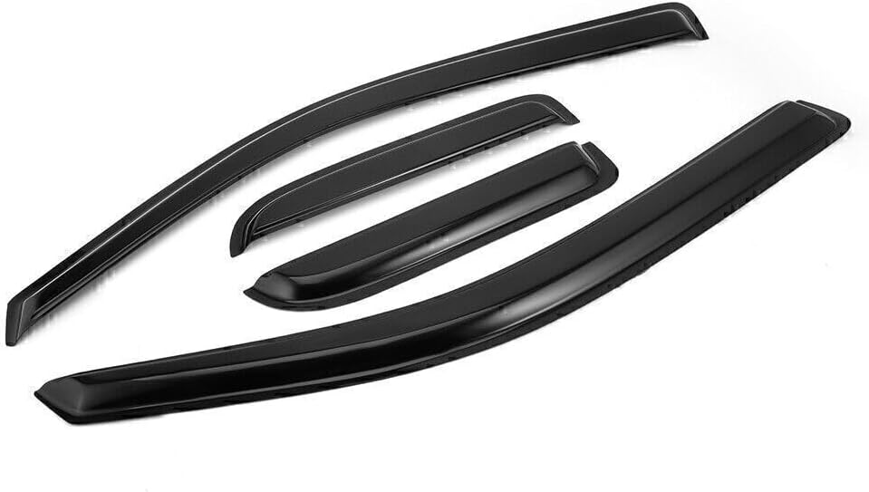 Window Visor Fit for F0RD F150 Ext 2004-2014 2 Door Window Rain Guards Tape on