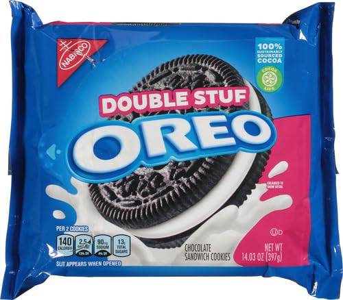 Image of OREO Double Stuf Chocolate Sandwich Cookies, 14.03 oz (Pack of 3)